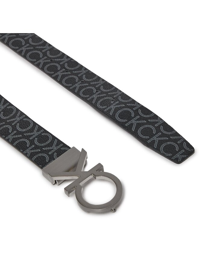 Calvin Klein Pánský pásek Calvin Klein Ck Rev.Adj. New Mono Belt 3.5Cm K50K510075 Černá