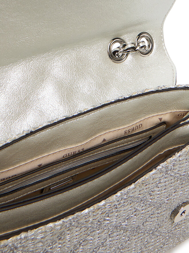 Guess Ročna torba Guess Giully II HWQM96 73200 Srebrna