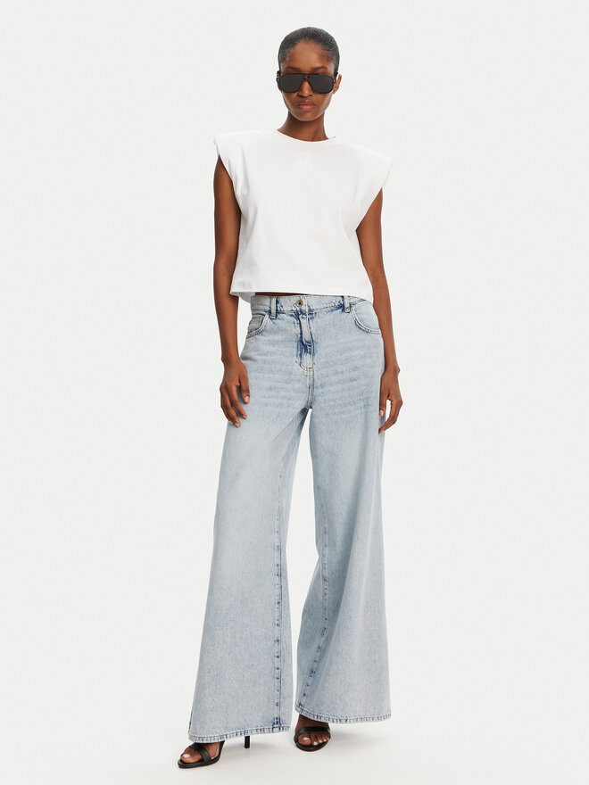 Patrizia Pepe Patrizia Pepe Camiseta 2M4443/J289-W103 Blanco Regular Fit
