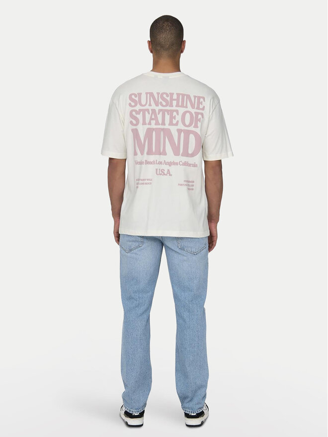 Only & Sons Only & Sons Camiseta Kenny 22028736 Blanco Relaxed Fit