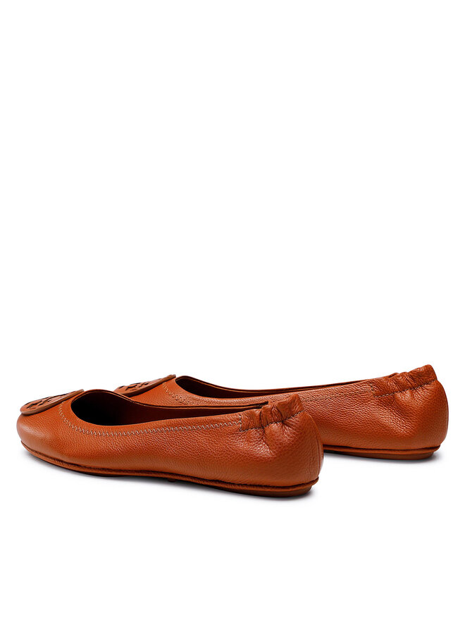 Tory Burch Balerīnas Tory Burch Minnie Travel Ballet 137776 Brūns