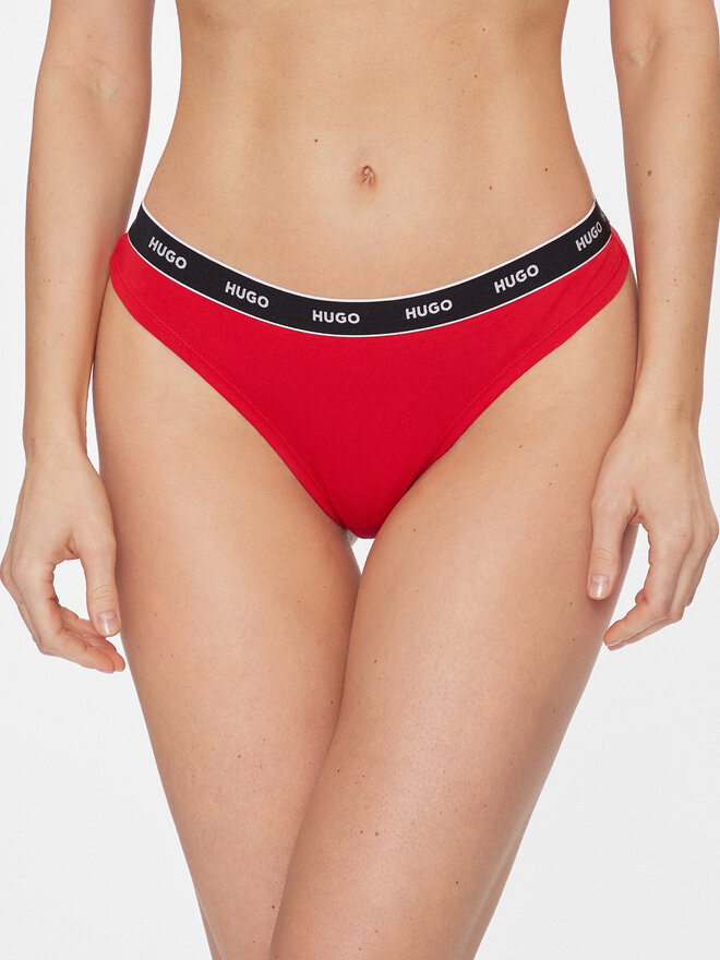 HUGO Hugo Stringtanga Thong Stripe 50510622 Rot