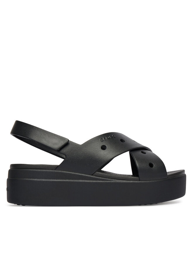 Crocs Sandalen Crocs Brooklyn 4U Cross Strap Sandal 212254 Schwarz