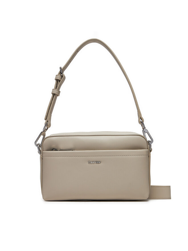 Calvin Klein Дамска чанта Calvin Klein Ck Must Convertible Camera Bag K60K612280 Бежов