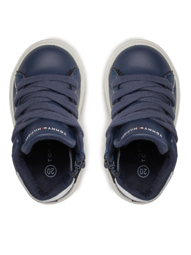 Tommy Hilfiger Superge Tommy Hilfiger High Top Lace-Up T1B9-32459-1431 M Mornarsko modra