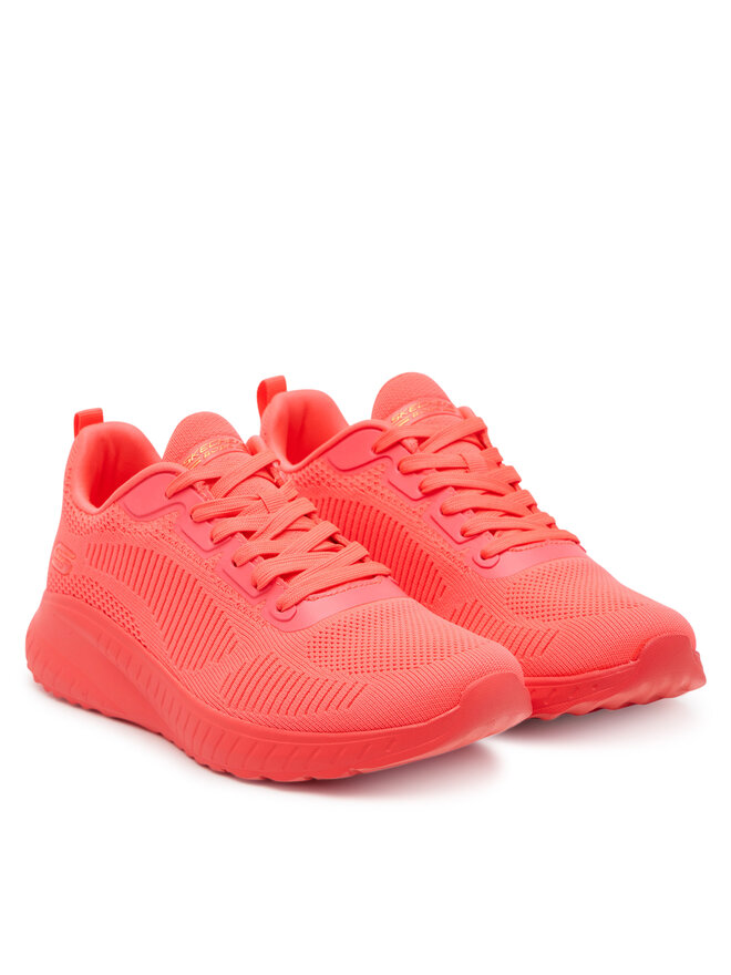 Skechers Sneakersy Skechers Bobs Squad Chaos-Cool Rythms 117216/NCOR Korálová
