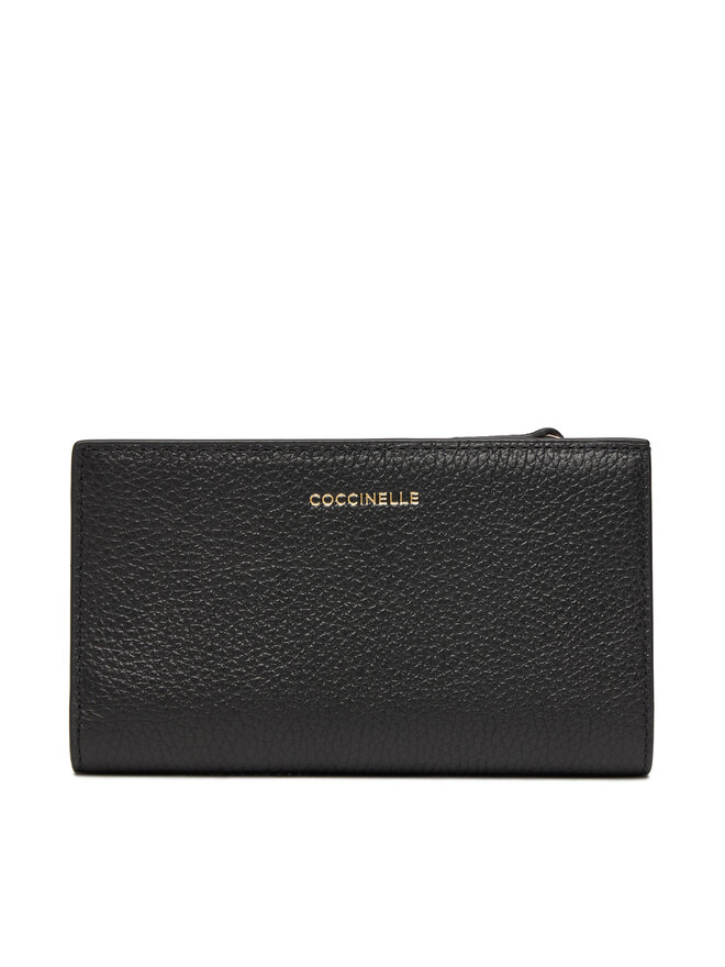 Coccinelle Великий жіночий гаманець Coccinelle TQK Coccinelledulse Soft E2 TQK 11 F1 01 Чорний
