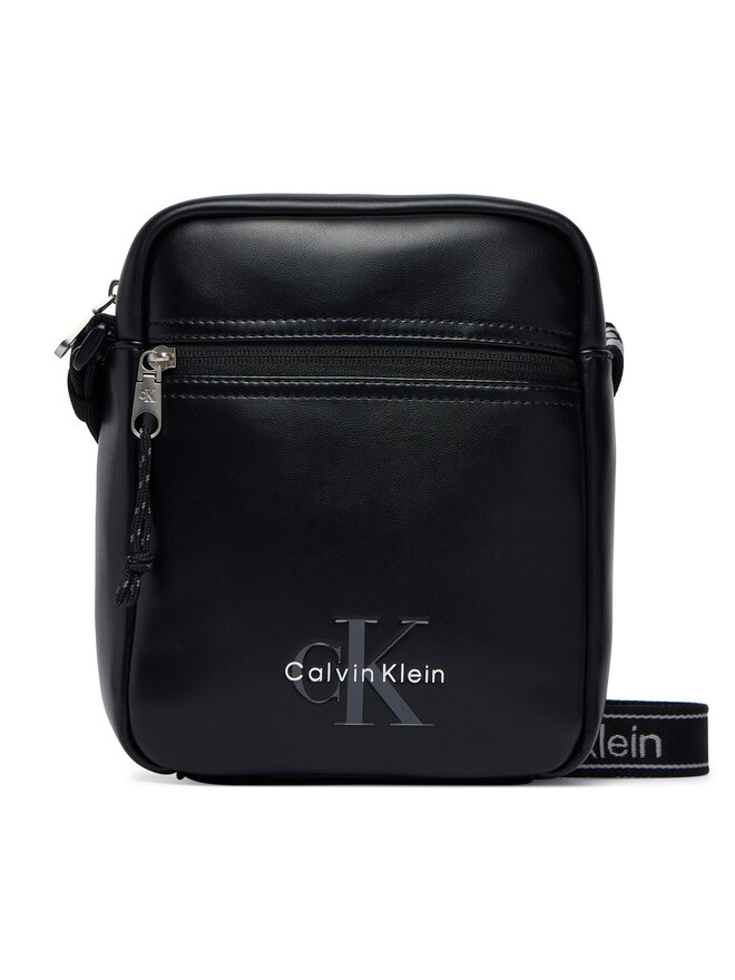 Calvin Klein Umhängetasche Calvin Klein Bold Logo Webbing  LV04D3418G Schwarz
