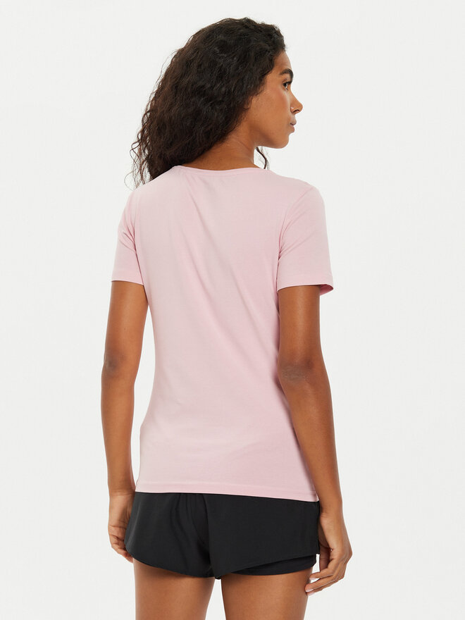 4F 4F Marškinėliai 4FWMM00TTSHF1846 Rožinė Slim Fit