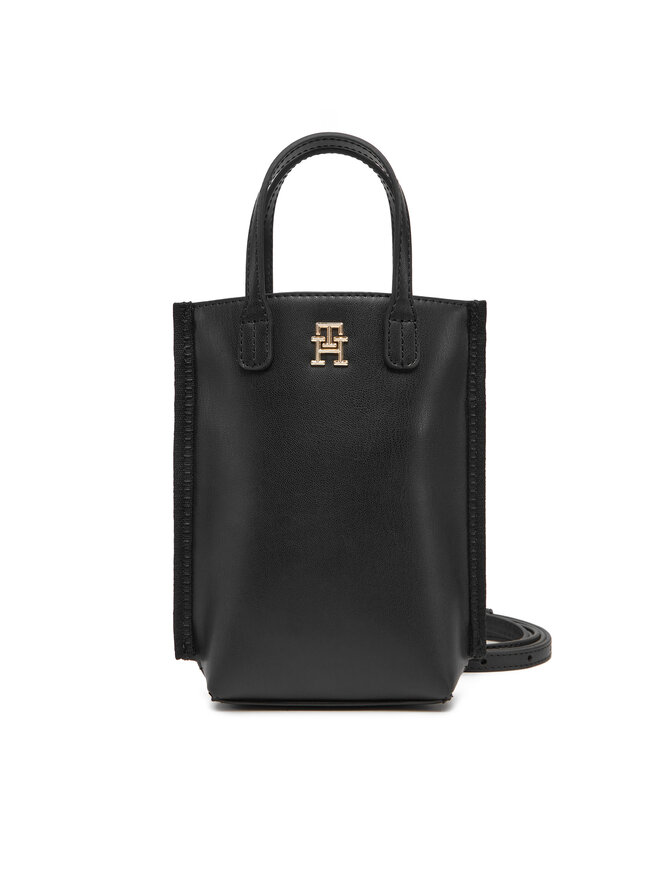 Tommy Hilfiger Geantă pentru telefon Tommy Hilfiger Th Distinct Phone Pouch AW0AW17402 Negru