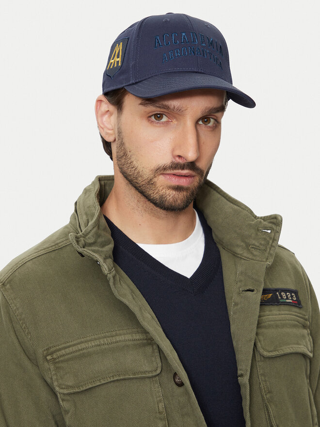 Aeronautica Militare Czapka z daszkiem Aeronautica Militare Cappellino 242HA1181CT2848 Granatowy