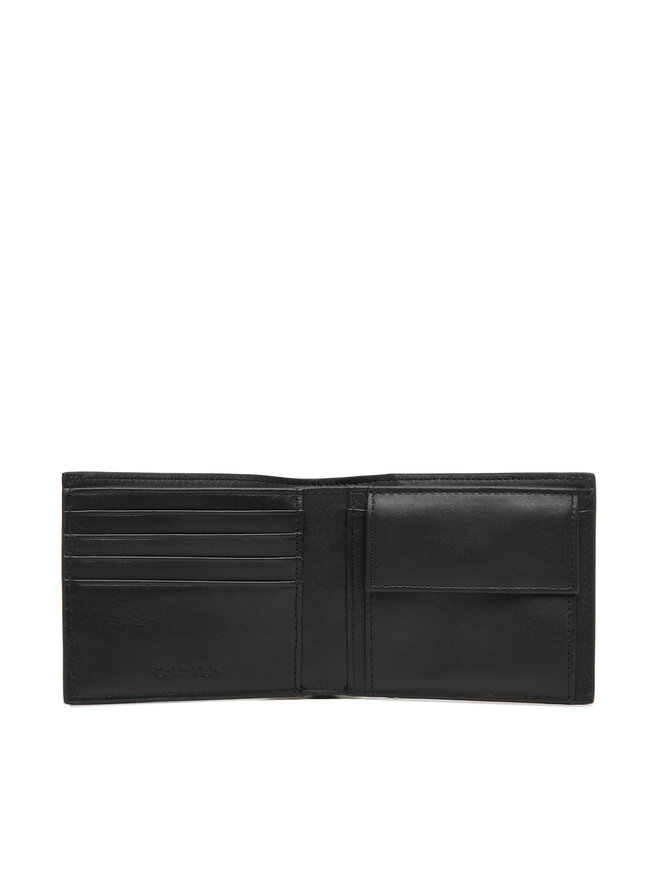 Calvin Klein Geldbörse Calvin Klein Refined Emblem Mix Billfold W/ F LV04D1317G Schwarz