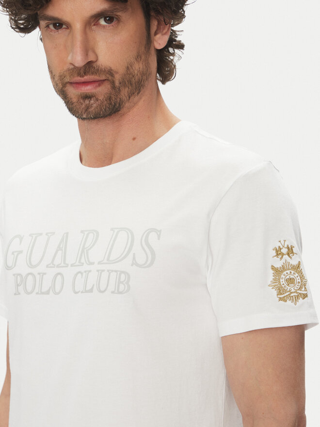 La Martina La Martina T-Shirt Anselm MARG31 JS206 Weiß Regular Fit