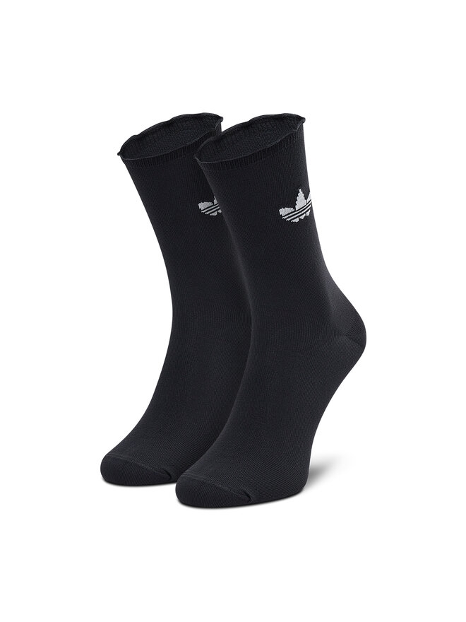adidas Set di 2 paia di calzini lunghi unisex adidas Ruffle Crw 2Pp HC9532 Nero