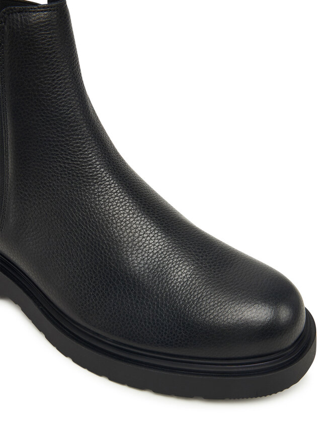 Calvin Klein Klassische Stiefeletten Calvin Klein Combat Ess Chelsea Boot Lth YM0YM01374 Schwarz