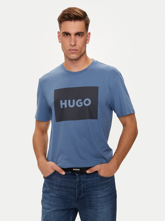 HUGO Hugo Футболка Dulive222 50467952 Голубий Regular Fit