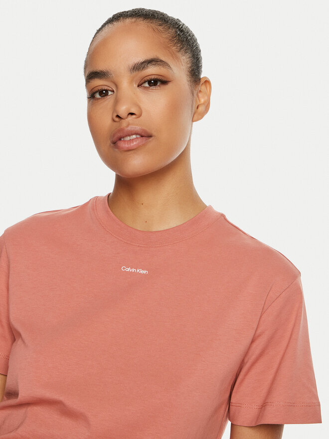 Calvin Klein Calvin Klein Camiseta Nano Logo K20K207519 Rosa Regular Fit