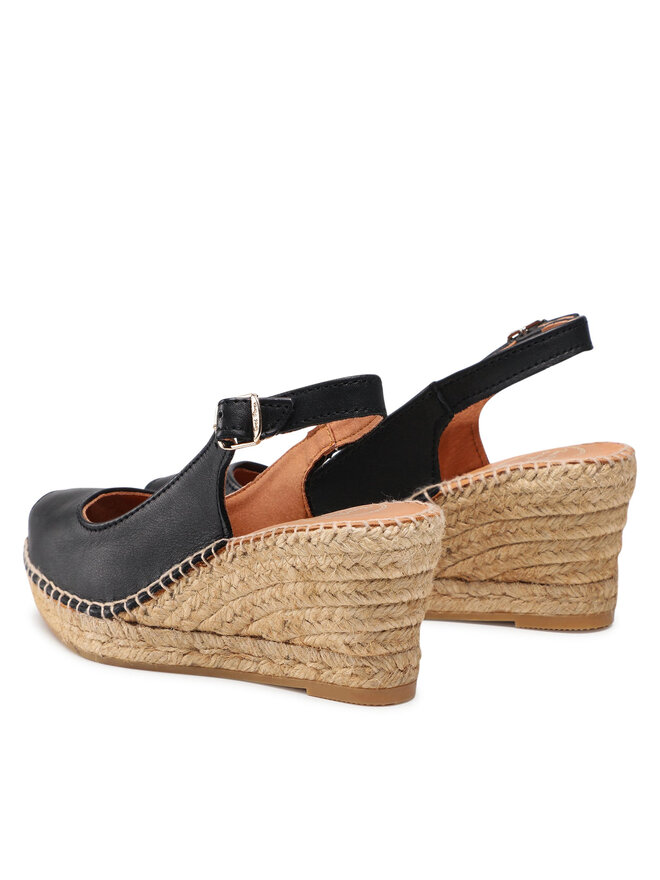 Espadrillas Toni Pons Elastic Donna - Comode, In Tela, Nere, Con Zeppa Bassa E Stile Casual