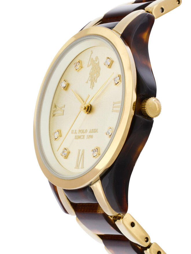 U.S. Polo Assn. Pulkstenis U.S. Polo Assn. Selena USP8384BR Brūns