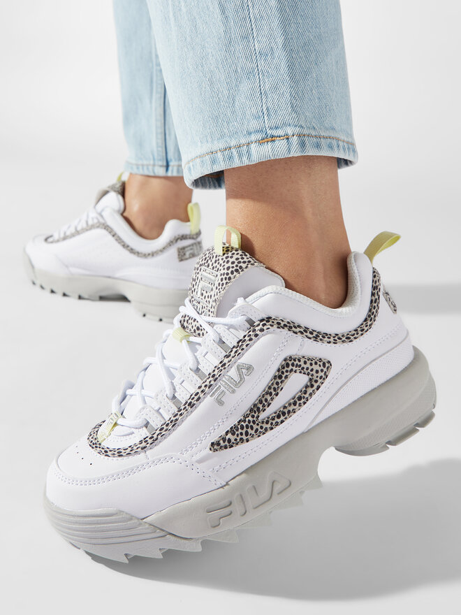 Fila disruptor gray violet sales