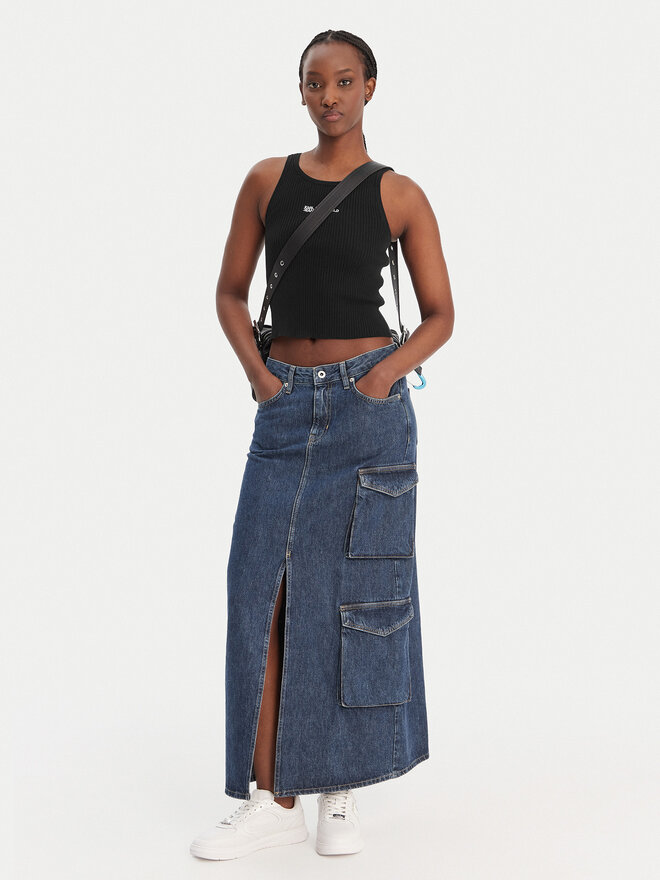 Karl Lagerfeld Jeans Karl Lagerfeld Jeans Top B1W18024 Schwarz Slim Fit