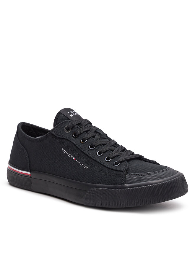 Scarpe sportive Tommy Hilfiger Corporate Vulc Canvas FM0FM04954 Nero it.eschuhe.ch