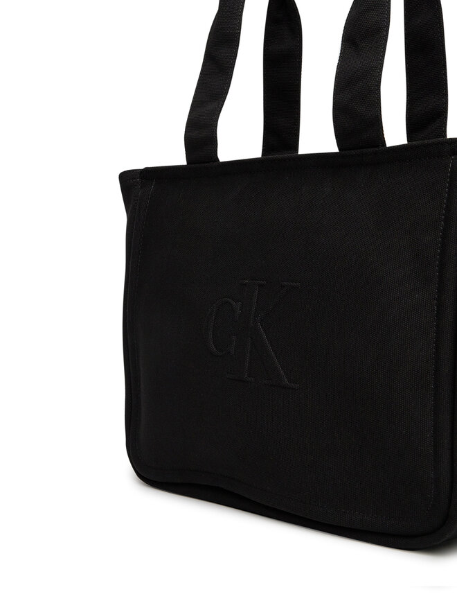 Calvin Klein Jeans Τσάντα Calvin Klein Jeans Summer Canvas Tote LV04K3098G Μαύρο
