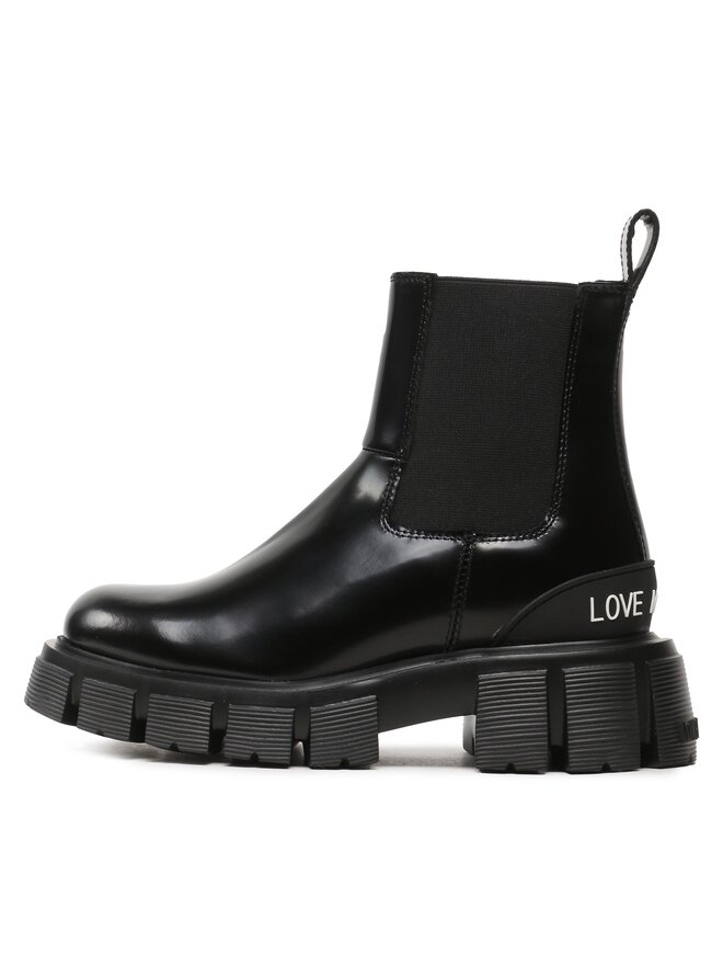 LOVE MOSCHINO Jātnieku stila puszābaki LOVE MOSCHINO JA21045G1HIB0000 Melns