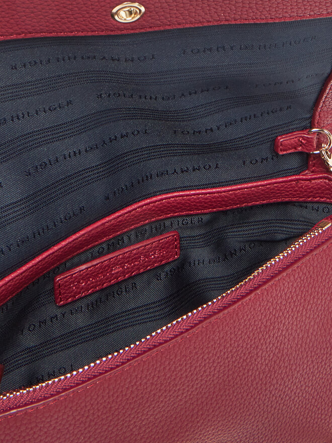 Tommy Hilfiger Τσάντα Tommy Hilfiger Th Her Flap W/Chain AW0AW17403 Κόκκινο