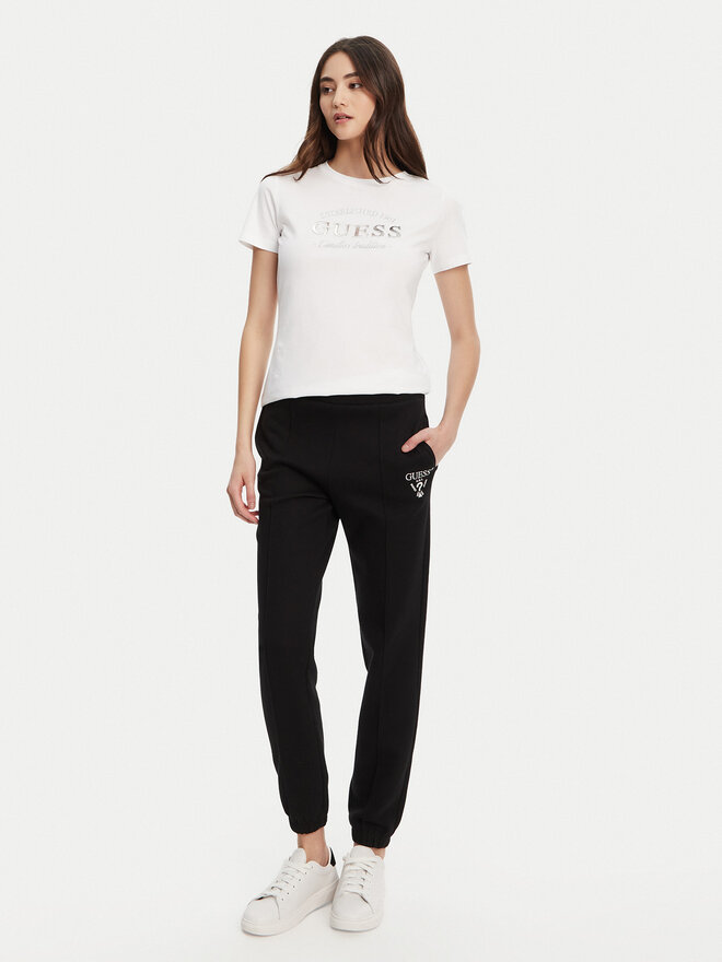 Guess Guess Marškinėliai V5YI12 J1314 Balta Regular Fit