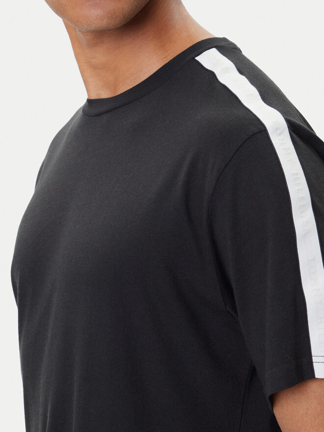 Tommy Hilfiger Tommy Hilfiger Marškinėliai Logo UM0UM03005 Juoda Regular Fit