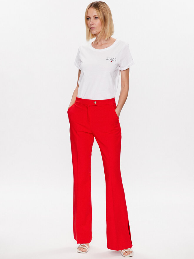 Tommy Hilfiger Tommy Hilfiger Póló UW0UW04525 Fehér Relaxed Fit