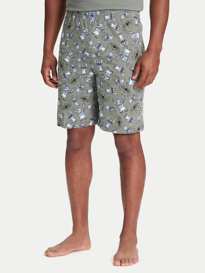 United Colors Of Benetton United Colors Of Benetton Pyjamashorts 37AQ4900E Grau Regular Fit