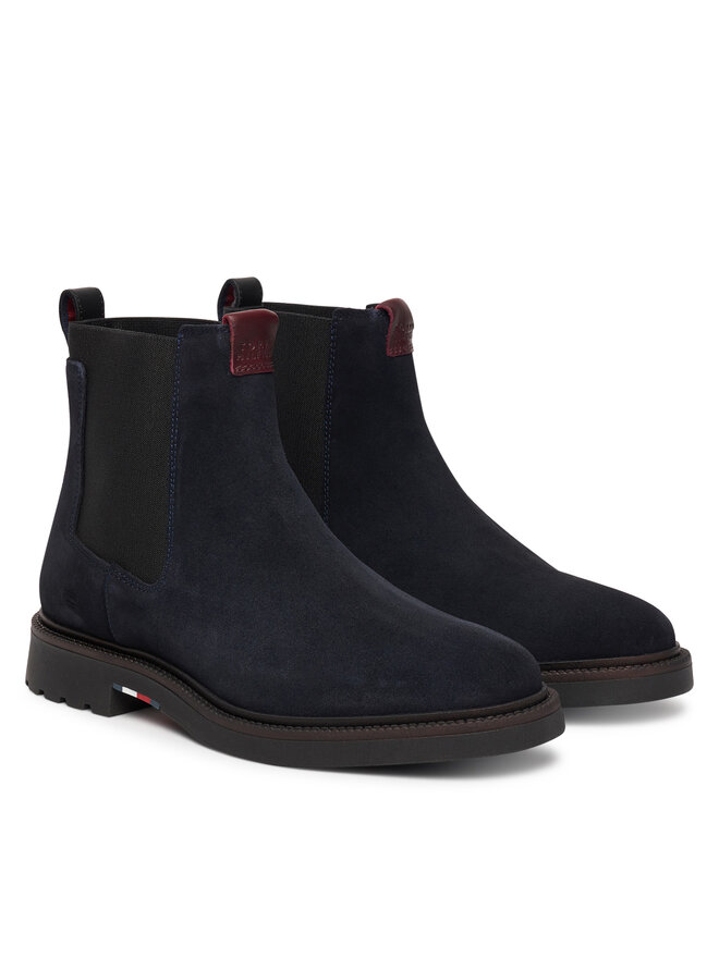 Tommy Hilfiger Μποτάκια με λάστιχο Tommy Hilfiger Comfort Lwt FM0FM05592 Σκούρο μπλε