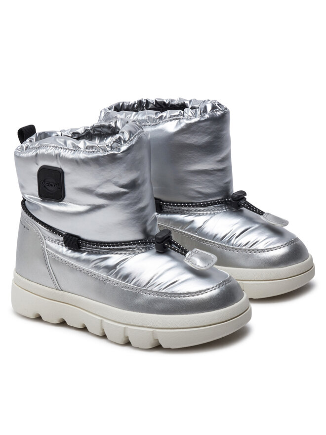 Geox Schneeschuhe Geox J WILLABOOM GIRL B A J46HWE 0LVNF C0474 M Silberfarben