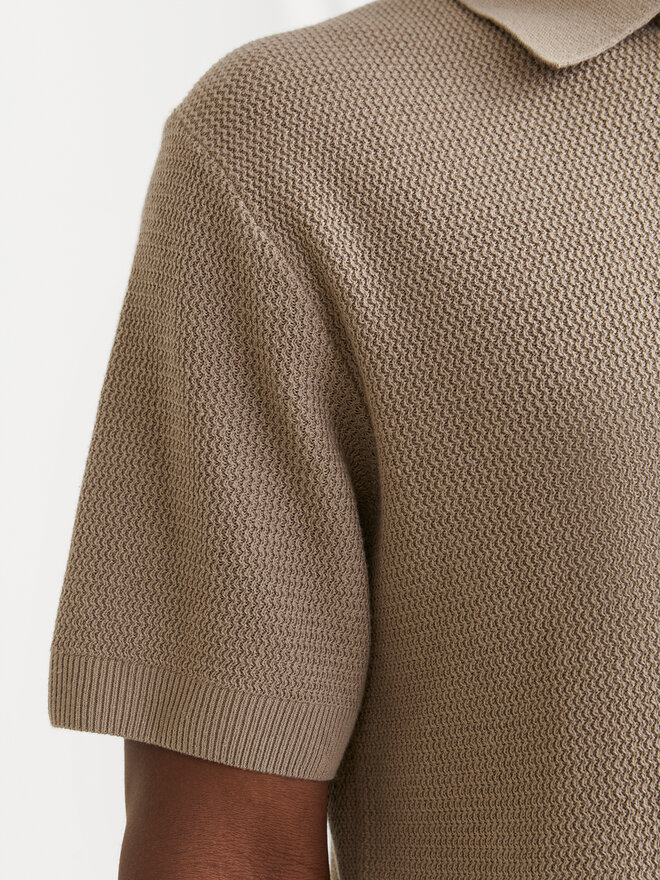 Jack&Jones Jack&Jones Pólóing Cooper 12271483 Bézs Regular Fit