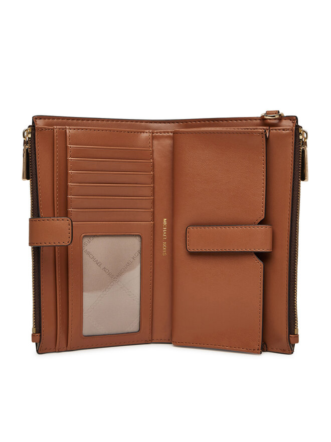 MICHAEL Michael Kors Duży Portfel Damski MICHAEL Michael Kors 32F1GJ6W4B Brązowy