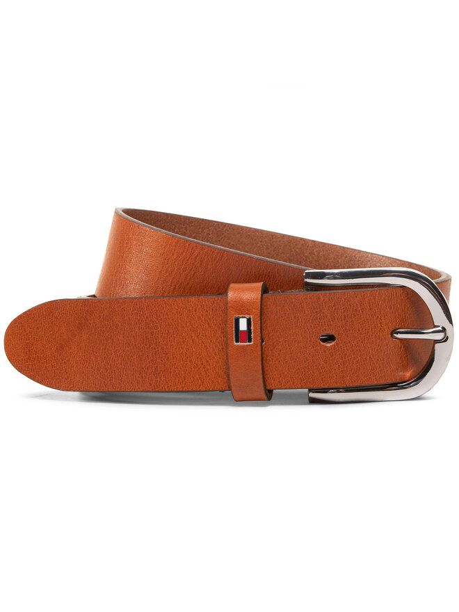 Tommy Hilfiger Pasek Damski Tommy Hilfiger New Danny Belt WW0WW11590 Brązowy