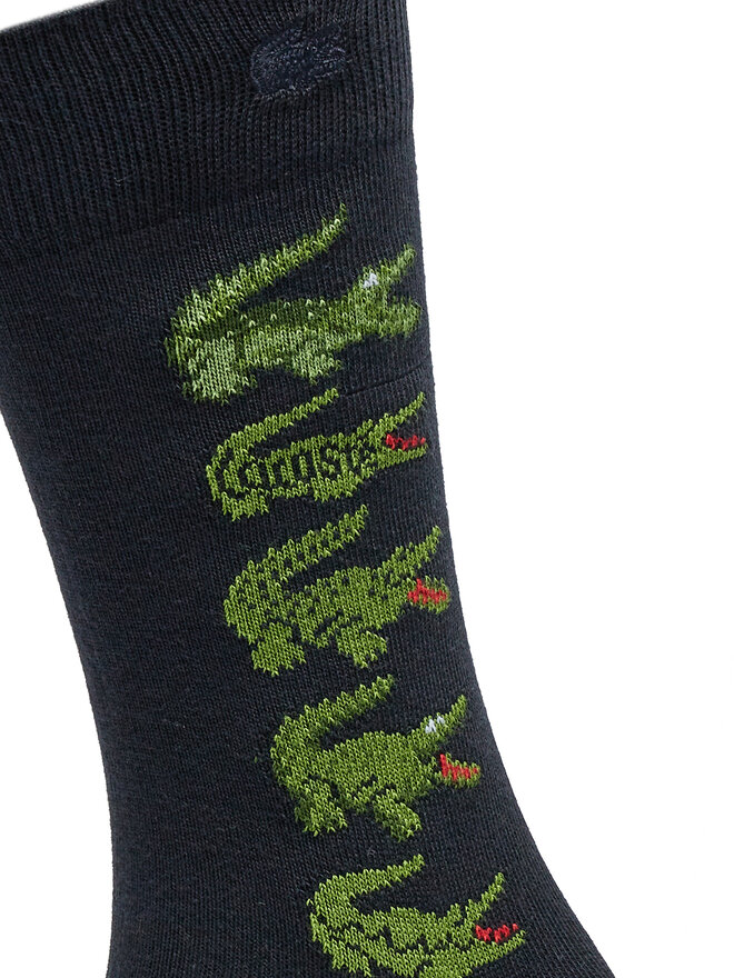 Lacoste Set de 2 perechi de șosete lungi pentru bărbați Lacoste RA1513 Bleumarin