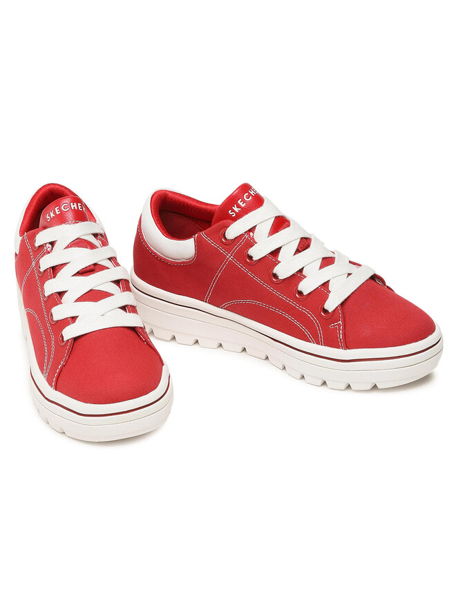 Sneakersy Skechers 74100 DKRD Czerwony eobuwie .pl