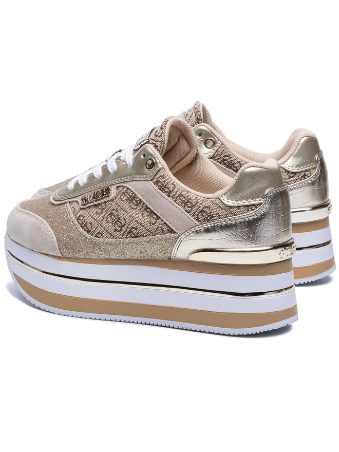Guess Sneakersy Guess Hansin2 FL5HNS FAL12 Złoty