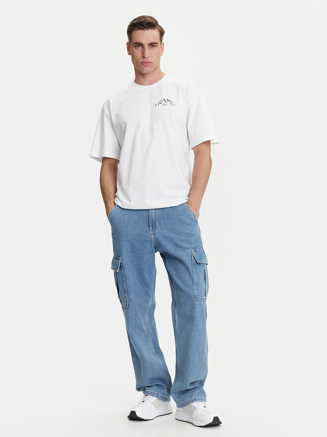 Karl Kani Karl Kani Camiseta Palm Print PD00005330 Blanco Relaxed Fit