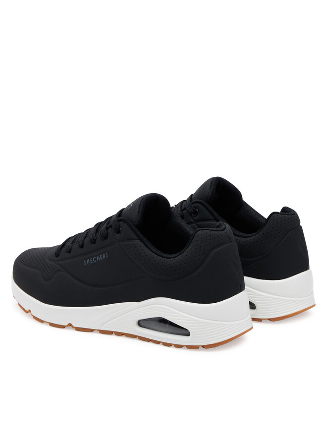Skechers Сникърси Skechers UNO STAND ON AIR 52458W/BLK Черен