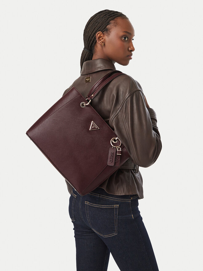 Guess Handtasche Guess Noelle II HWZG96 72250 Dunkelrot