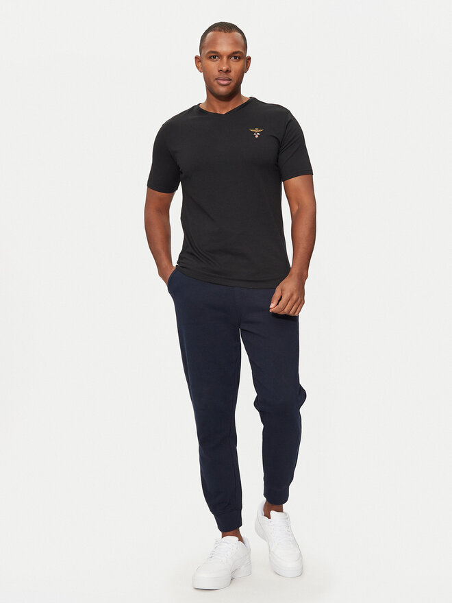 Aeronautica Militare Aeronautica Militare Camiseta AM1UTI002 Negro Regular Fit