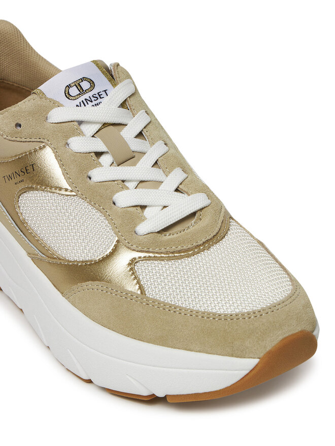TWINSET Sneakersy TWINSET 251TCP02E Złoty