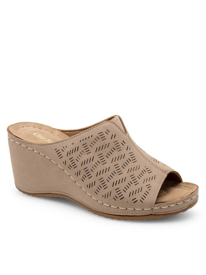 Clara Barson Pantoletten Clara Barson WYL0510-05 Beige