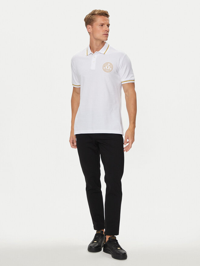 Versace Jeans Couture Versace Jeans Couture Pólóing 76GAGT02 Fehér Regular Fit