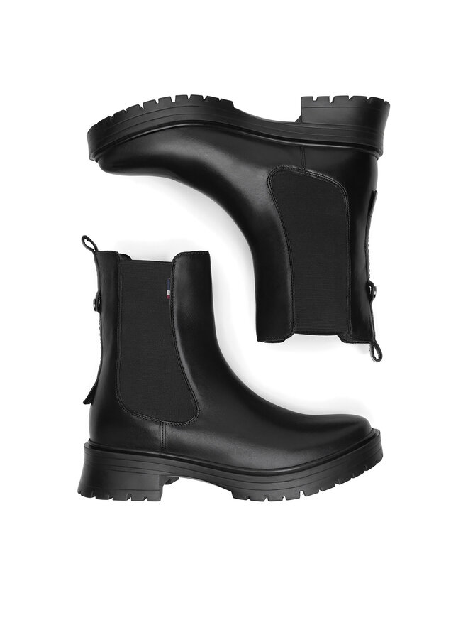 U.S. Polo Assn. Členková obuv s elastickým prvkom U.S. Polo Assn. MAGDA002W/DLE1 Čierna