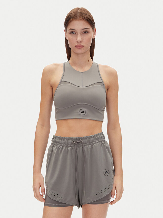 adidas by Stella McCartney adidas by Stella McCartney Top Training JJ0120 Grau Slim Fit